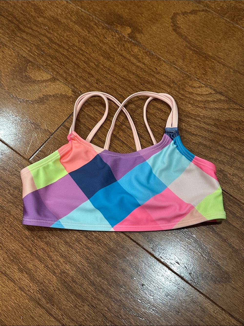 Cat & Jack Colorblock Strappy bikini Top